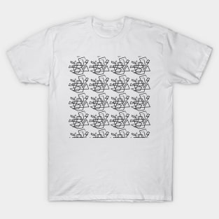 abstract lines pattern T-Shirt